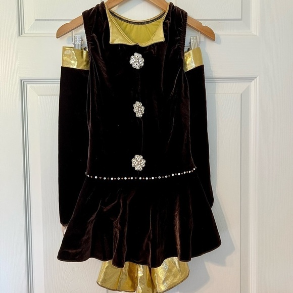 Pumpers Dance Competition Solo Costume Tap Jazz Musical Theater Custom Velvet - Picture 1 of 5